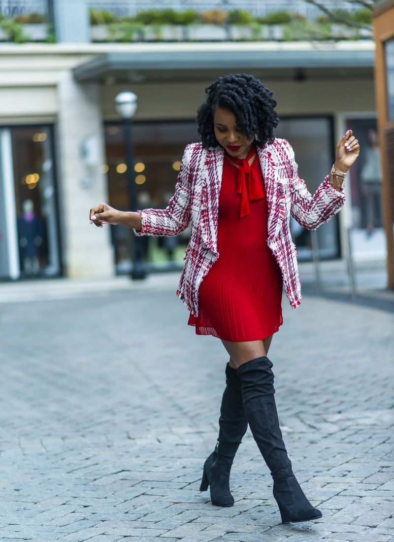 PLEATED TOP WITH TIE CLOSURE